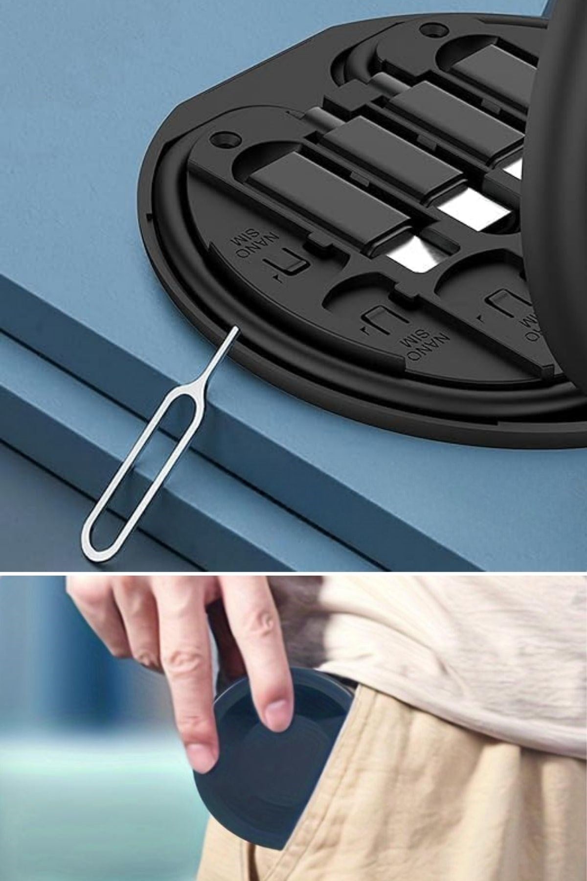 60W Destekli Seyahat Kablo Kutusu 5’i 1 Arada USB Type-C Şarj Kablosu Seti