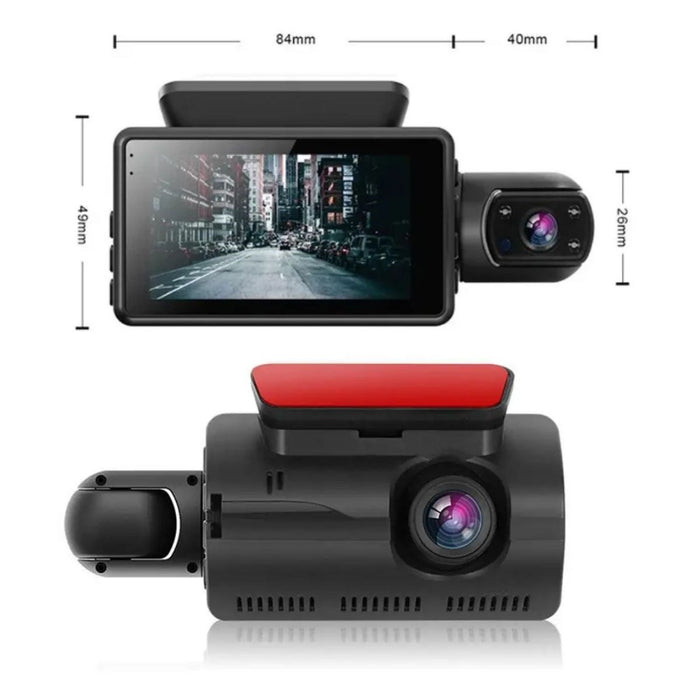Araç İçi & Dışı Çift Lensli WiFi Kamera – 1080P HD, Gece Görüşlü, G-Sensörlü DVR Dashcam görsel 4