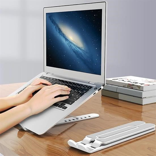 Ayarlanabilir Katlanabilir Laptop Yükseltici – Taşınabilir Ergonomik Dizüstü Standı görsel 1