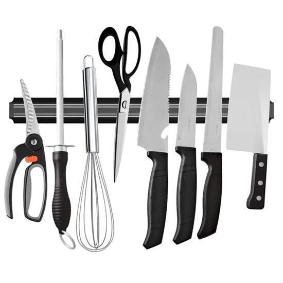 Mıknatıslı Paslanmaz Duvar Bıçak Askısı 55 Cm – Manyetik Bıçak Tutucu Organizer Stant görsel 1