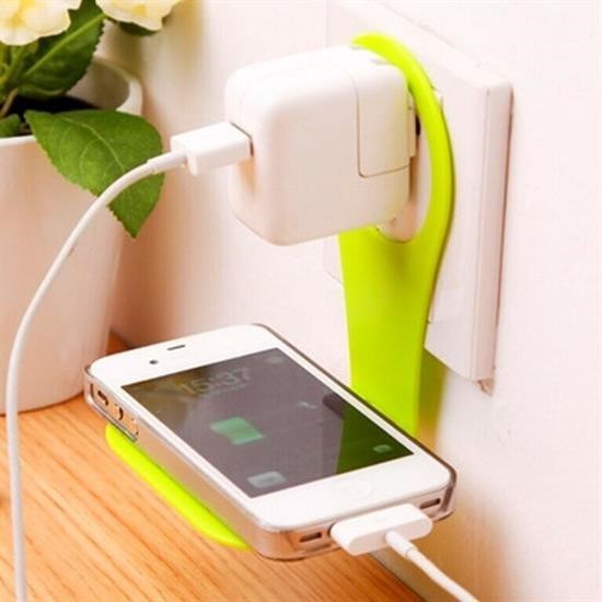 Universal Mobil Şarj Priz Askısı ve Telefon Tablet Tutucu Stand görsel 4