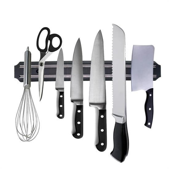 Mıknatıslı Paslanmaz Duvar Bıçak Askısı 33 Cm – Manyetik Bıçak Tutucu Organizer Stant görsel 1