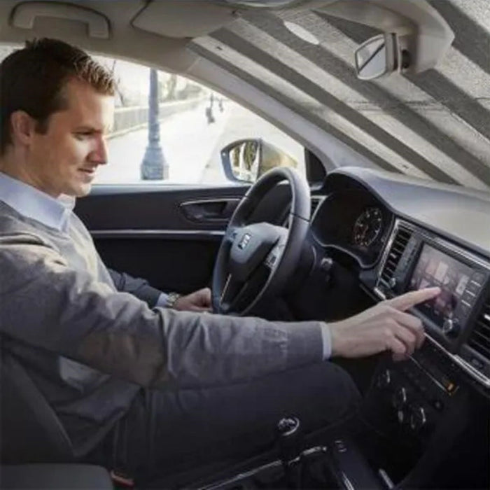 120×55 cm Ambalajlı Vantuzlu Araç İçi Ön Cam Perdesi Katlanabilir Güneşlik görsel 4