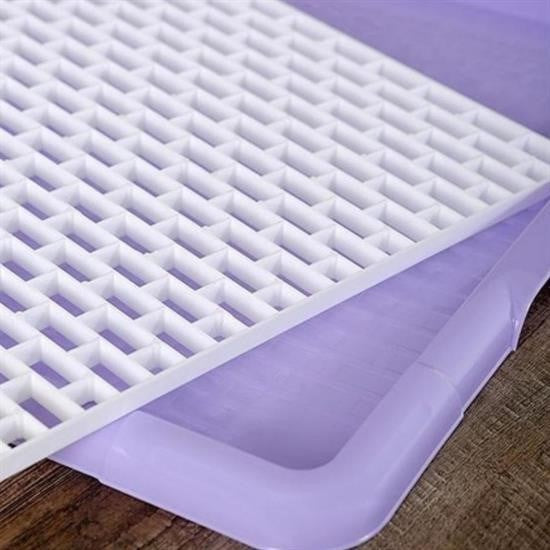 Pratik Lavabo Tezgah Üstü Bulaşık Kurutmalığı Süzmatik 22x40 cm görsel 4