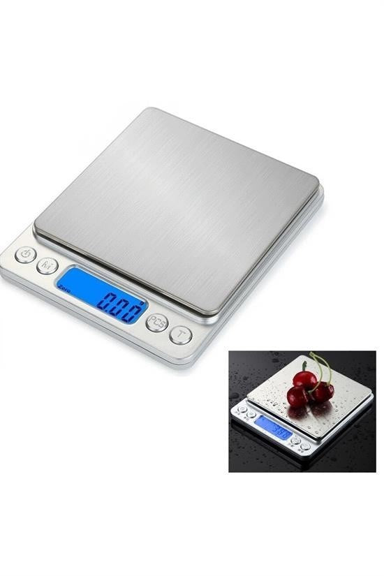 Dijital Hassas Mutfak Terazisi 2000 gr / 0.1 gr Hassasiyetli