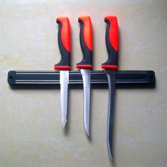 Mıknatıslı Paslanmaz Duvar Bıçak Askısı 55 Cm – Manyetik Bıçak Tutucu Organizer Stant