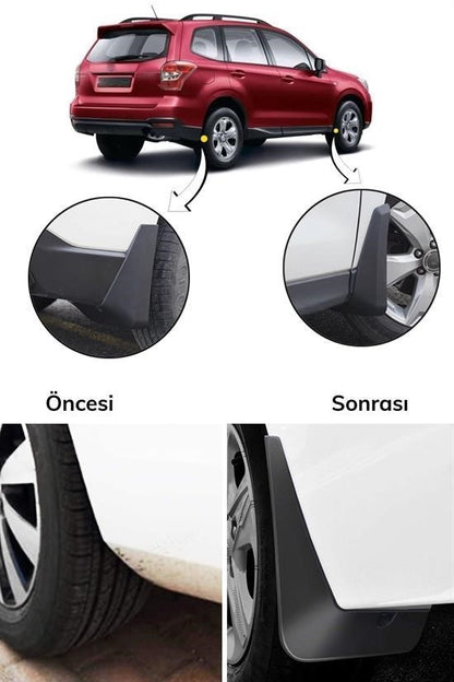 2’li Universal Araç Çamur Önleyici Paçalık – Ön ve Arka Uyumlu 32x19 cm
