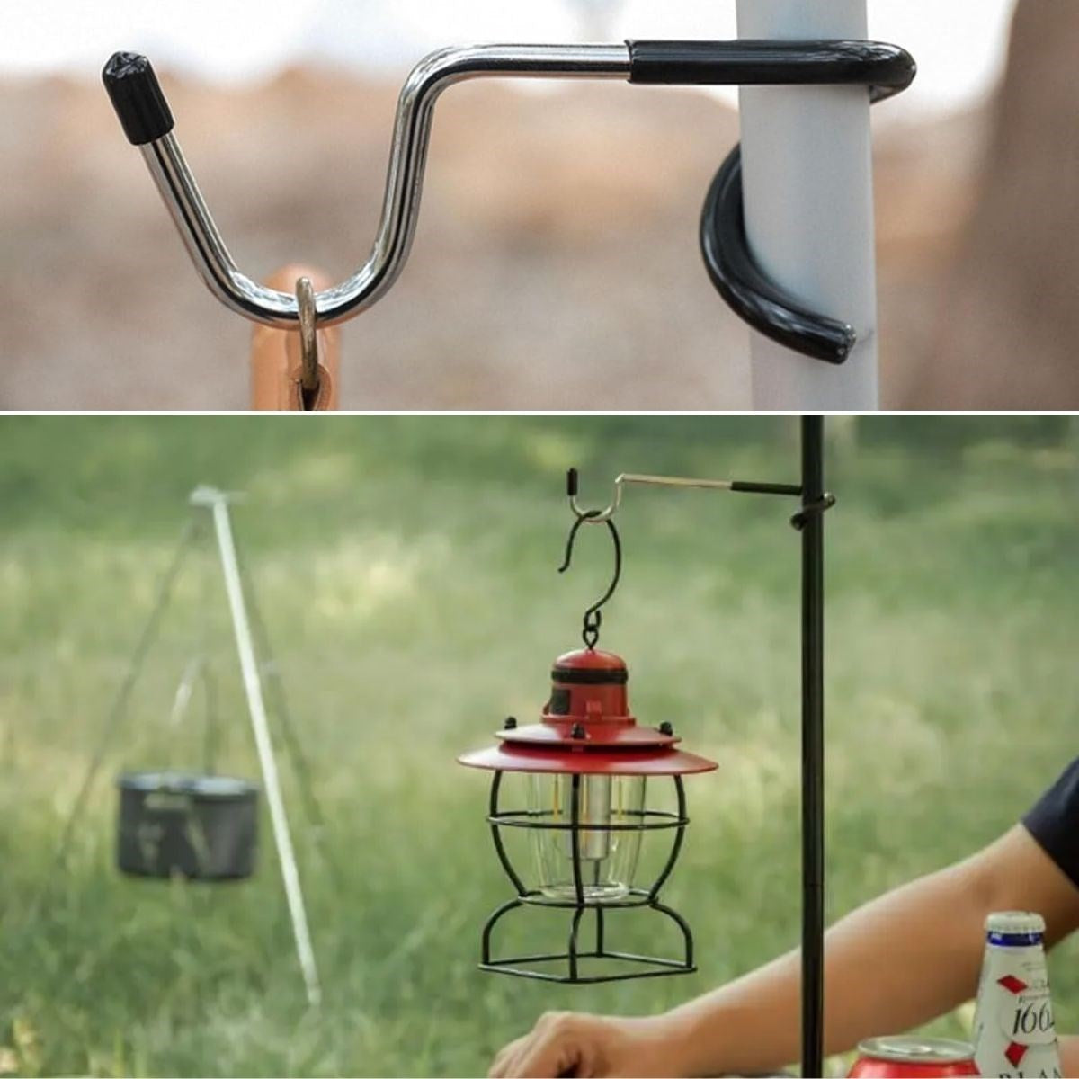 Kamp İçin Çok Fonksiyonlu S-Şekilli Kaymaz Paslanmaz Çelik Eşya Asma Kancası