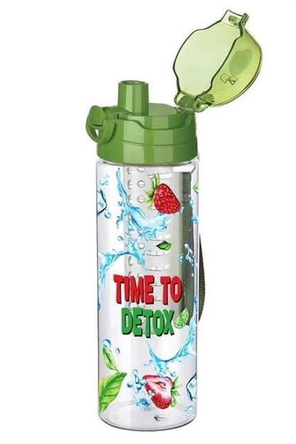 Tutma Saplı Kilitli Kendiliğinden Süzgeçli Kolay Taşınabilir Detoks Sporcu Diyet Matarası – 700 ml