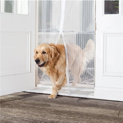 Pratik Manyetik Mıknatıslı Beyaz Kapı Pencere Sinekliği Tülü 90 x 210 cm