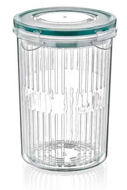 Zeytin Turşu Sebze Yıkama Kutusu Klipsli Kapaklı Saklama Kabı