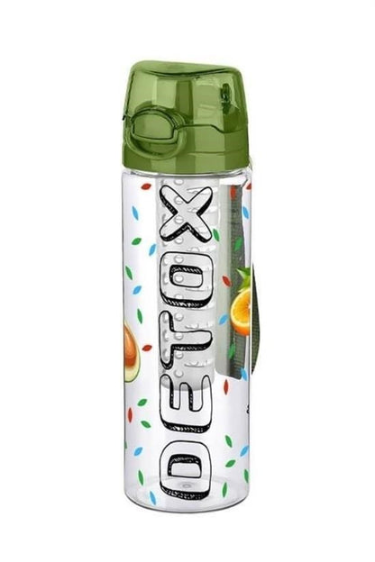 Tutma Saplı Kilitli Kendiliğinden Süzgeçli Kolay Taşınabilir Detoks Sporcu Diyet Matarası – 700 ml