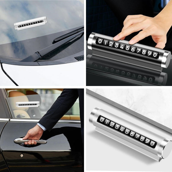 Alüminyum Kasa Gri Renk Çevirmeli Araç İçi Telefon Numaratörü – Park Oto Numaratör