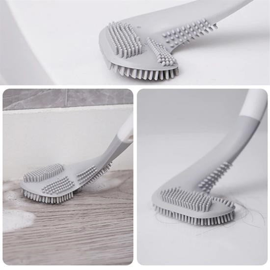 Golf Tasarımlı Silikon WC Klozet Temizlik Fırçası – Yapışkanlı Kanca Hediyeli