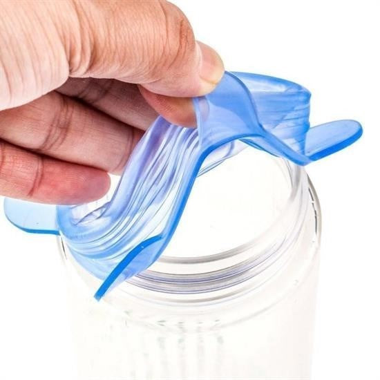6’lı Silikon Streç Kapak – Hava Geçirmez Gıda Saklama Kapakları