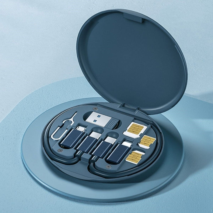 60W Destekli Seyahat Kablo Kutusu 5’i 1 Arada USB Type-C Şarj Kablosu Seti görsel 1