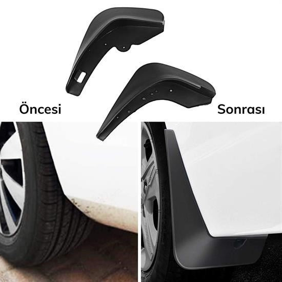 2’li Universal Araç Çamur Önleyici Paçalık – Ön ve Arka Uyumlu 32x19 cm