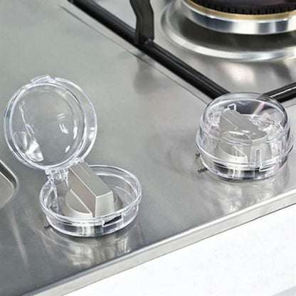 Isıya Dayanıklı Plastik Ocak Düğme Koruyucu – Çocuk Güvenliği için Emniyet Kilidi