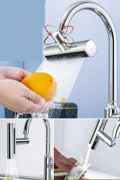 3 Modlu Evrensel Musluk Başlığı – 360° Döner Çok Amaçlı Su Tasarruflu Adaptör