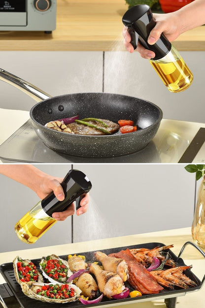 Çok Amaçlı Cam Şişe Püskürtmeli Yağdanlık – Limonluk Sirkelik Sosluk Sprey