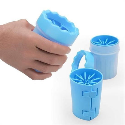 Silikon Jel Fırçalı Kedi Köpek Pati Temizleme Kovası – Küçük Boy