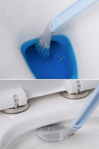 Golf Tasarımlı Silikon WC Klozet Temizlik Fırçası – Yapışkanlı Kanca Hediyeli