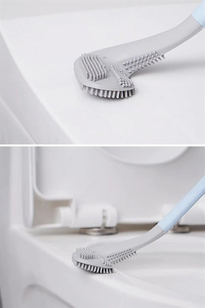 Golf Tasarımlı Silikon WC Klozet Temizlik Fırçası – Yapışkanlı Kanca Hediyeli