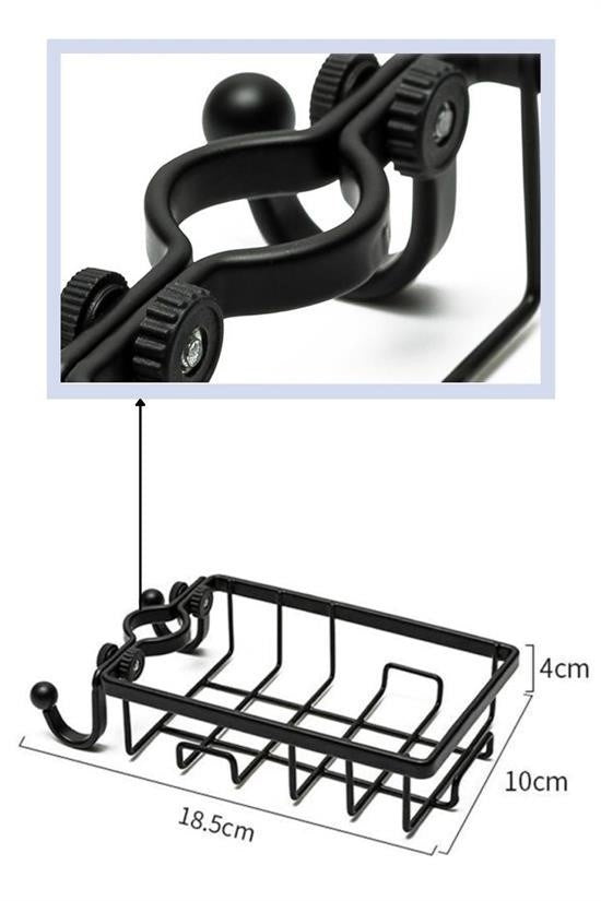 Paslanmaz Çelik Mutfak Banyo Musluğuna Sabitlenebilir Sabunluk ve Sünger Tutucu Aparat