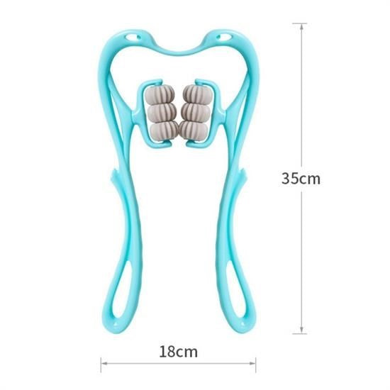 Çok Fonksiyonlu Manuel Altı Tekerlekli Boyun Masaj Aleti görsel 3