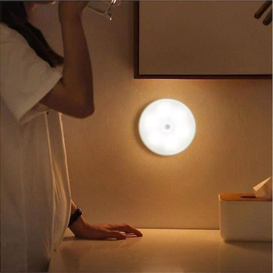 Hareket Sensörlü USB Şarjlı Spot Lamba – Mıknatıslı & Yapışkanlı, Gün Işığı Led Işık