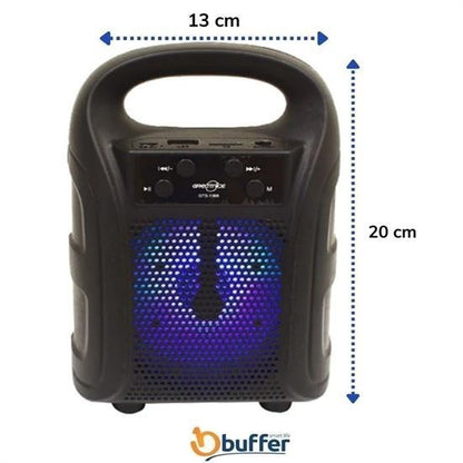 Taşınabilir Işıklı Bluetooth Hoparlör – Wireless, Radyolu, USB & SD Kart Girişli Taşınabilir Ses Sistemi