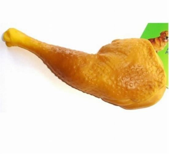 Köpekler İçin Tavuk Budu Sesli Oyuncak – Dayanıklı ve Eğlenceli Eğitim Oyuncağı