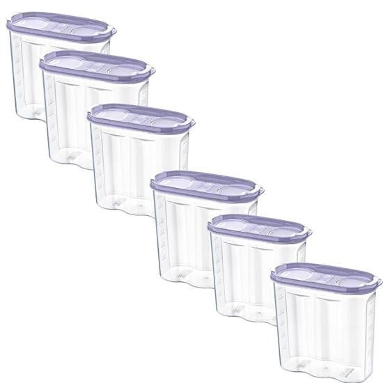 2 Kapaklı Ölçekli Erzak Kuru Gıda Saklama Kutusu - 1,7 Litre