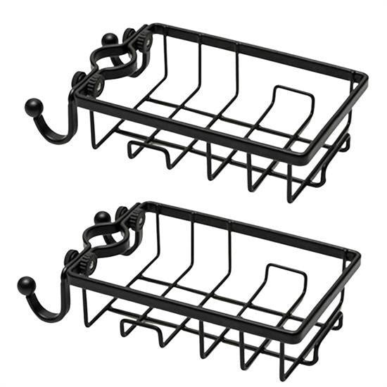 Paslanmaz Çelik Mutfak Banyo Musluğuna Sabitlenebilir Sabunluk ve Sünger Tutucu Aparat