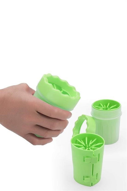 Silikon Jel Fırçalı Kedi Köpek Pati Temizleme Kovası – Küçük Boy