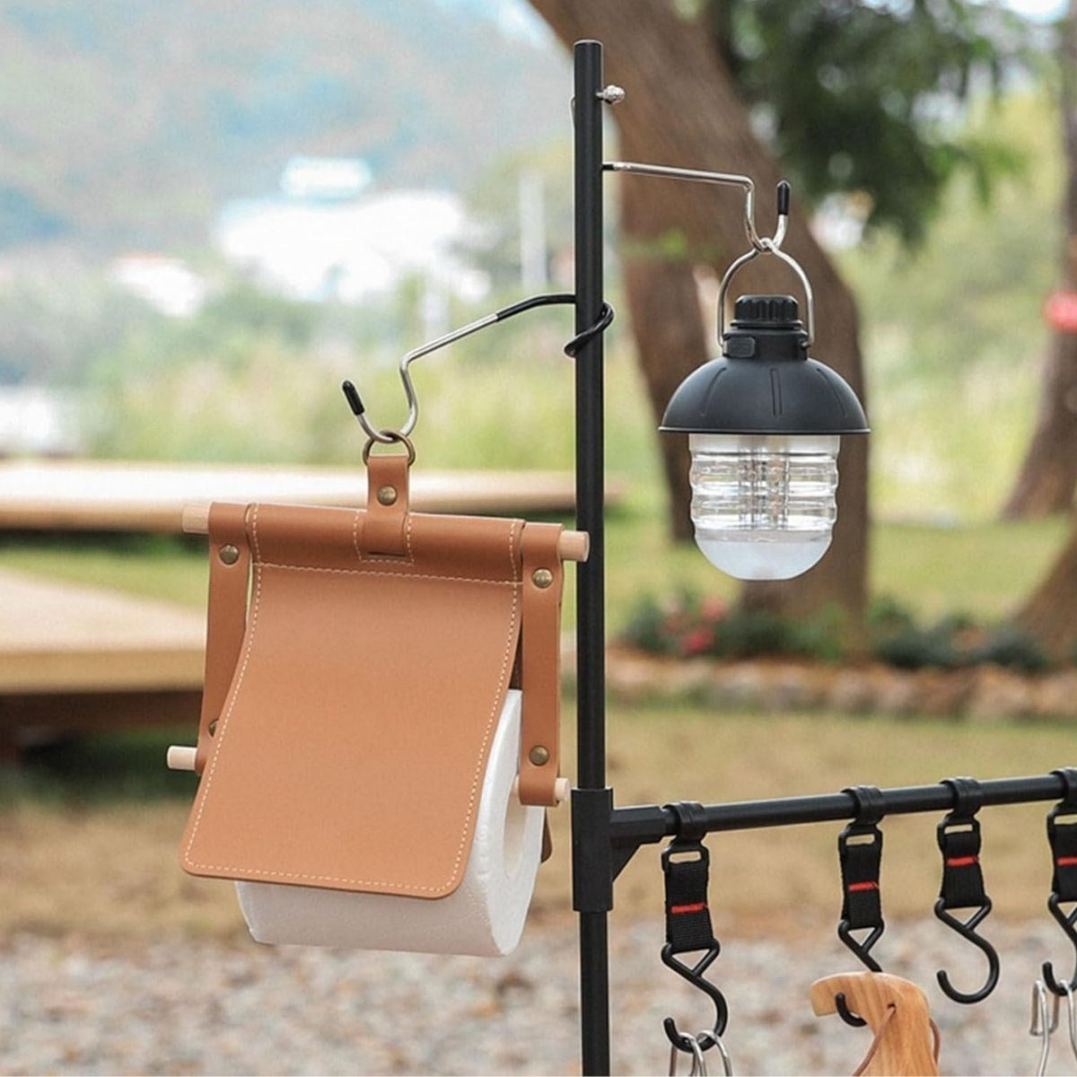 Kamp İçin Çok Fonksiyonlu S-Şekilli Kaymaz Paslanmaz Çelik Eşya Asma Kancası