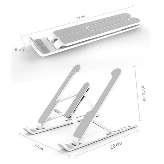 Ayarlanabilir Katlanabilir Laptop Yükseltici – Taşınabilir Ergonomik Dizüstü Standı