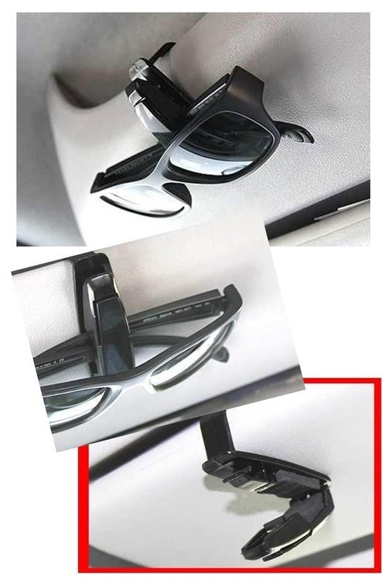 Araç İçi Mandallı Gözlük ve Kartvizit Tutucu Klips Aparat – Oto Güneşlik Klipsi