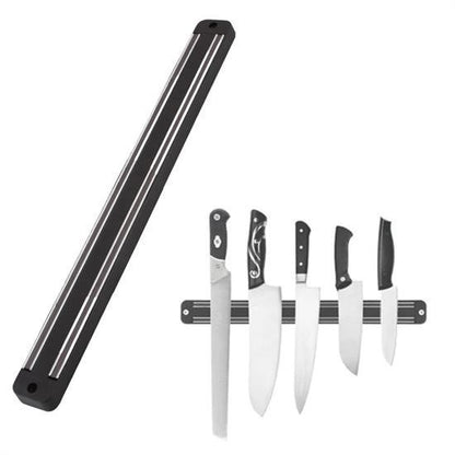 Mıknatıslı Paslanmaz Duvar Bıçak Askısı 55 Cm – Manyetik Bıçak Tutucu Organizer Stant