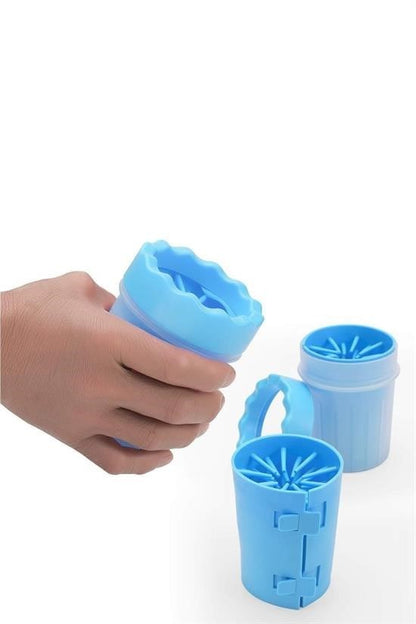 Silikon Jel Fırçalı Kedi Köpek Pati Temizleme Kovası – Küçük Boy