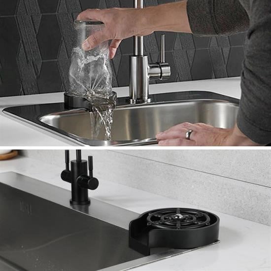 Yüksek Basınçlı Otomatik Bardak Yıkama Aparatı – Mutfak Lavabosu İçin Hızlı Kupa Durulayıcı