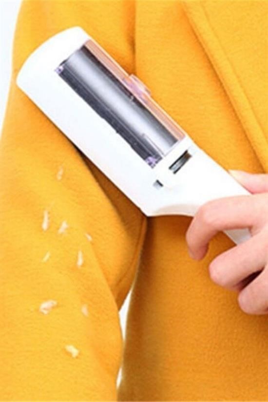 Taşınabilir Elektrostatik Hazneli Rulo Şeklinde Evcil Hayvan Tüyü ve Saç Toplayıcı