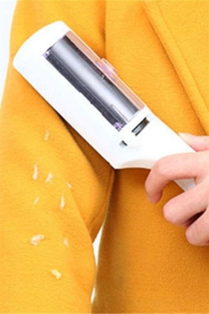 Taşınabilir Elektrostatik Hazneli Rulo Şeklinde Evcil Hayvan Tüyü ve Saç Toplayıcı