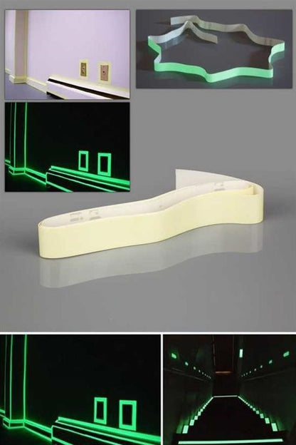 Karanlıkta Işık Veren 4 Metre Fosforlu Yeşil Şerit Bant