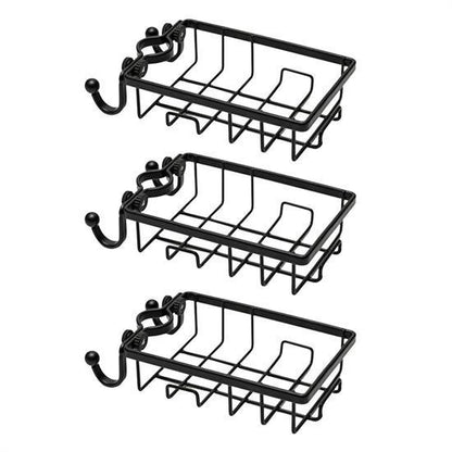 Paslanmaz Çelik Mutfak Banyo Musluğuna Sabitlenebilir Sabunluk ve Sünger Tutucu Aparat
