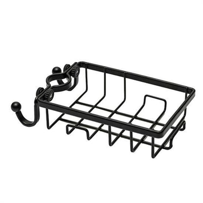 Paslanmaz Çelik Mutfak Banyo Musluğuna Sabitlenebilir Sabunluk ve Sünger Tutucu Aparat