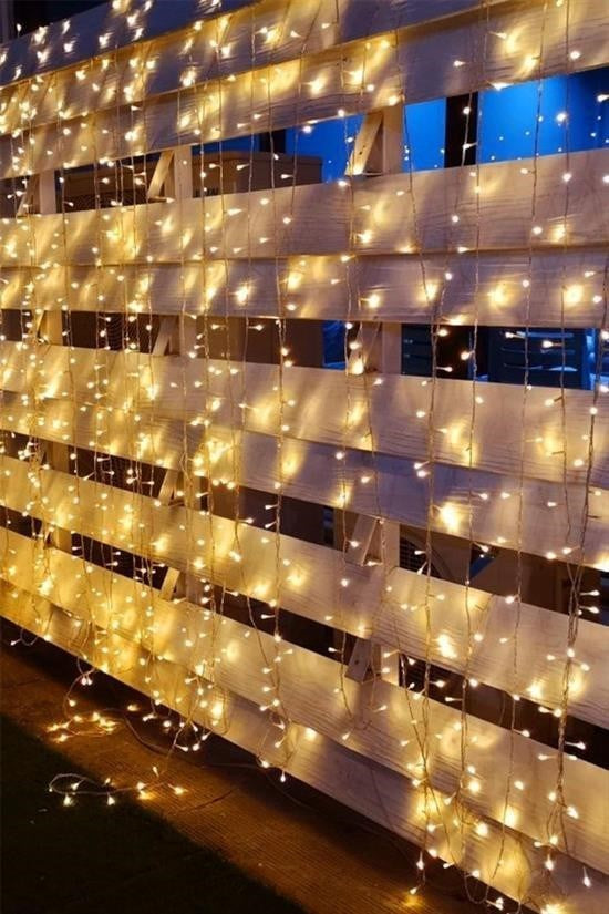 2x2 Metre 320 LED 8 Fonksiyonlu Dekoratif Günışığı Saçak İp Perde Aydınlatma