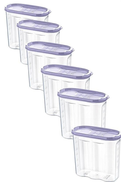 2 Kapaklı Ölçekli Erzak Kuru Gıda Saklama Kutusu - 1,7 Litre