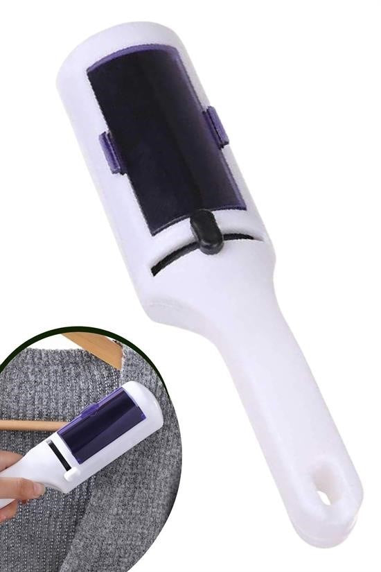 Taşınabilir Elektrostatik Hazneli Rulo Şeklinde Evcil Hayvan Tüyü ve Saç Toplayıcı