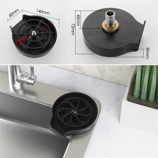 Yüksek Basınçlı Otomatik Bardak Yıkama Aparatı – Mutfak Lavabosu İçin Hızlı Kupa Durulayıcı